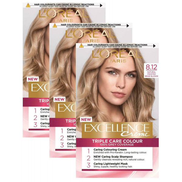 Фото - Краска для волос L'Oreal Excellence 8.12 Мистический блонд (3600523781300)
