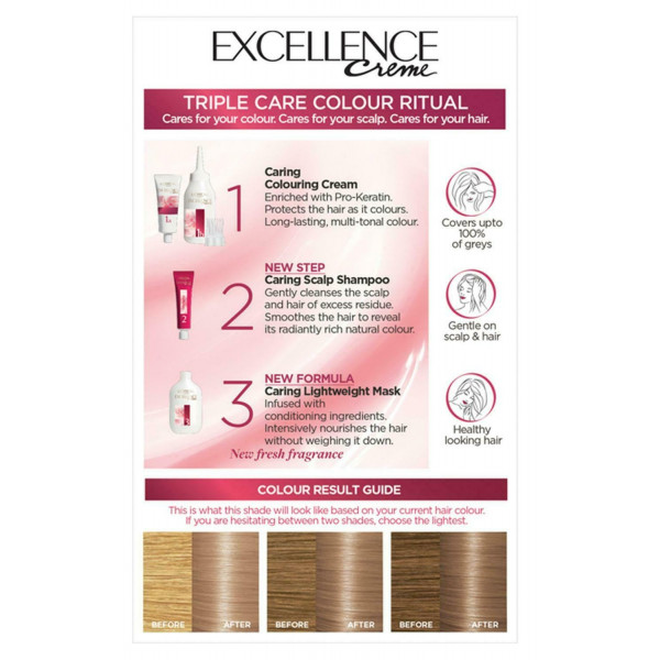 Фото - Краска для волос L'Oreal Excellence 8.12 Мистический блонд (3600523781300)