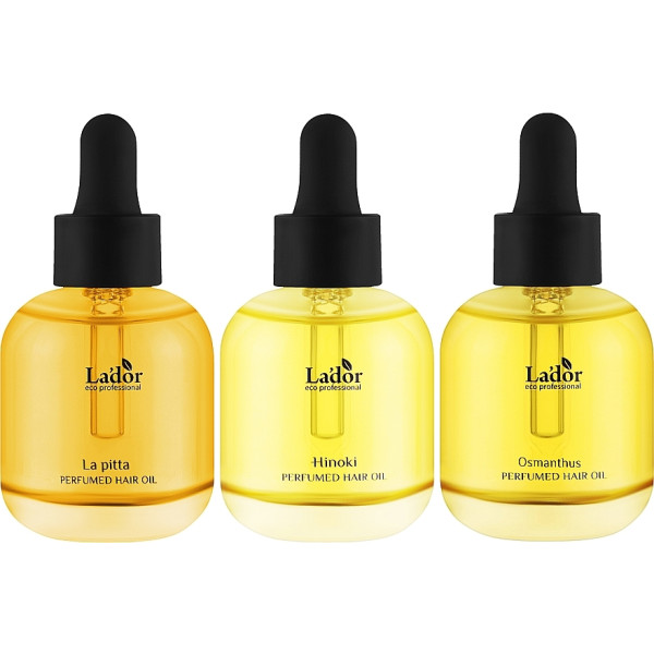 Фото - Масло для волос Lador PERFUMED HAIR OIL TRIO SET 30ML X 3EA (8809789633957)