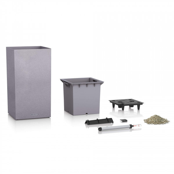 Фото - Вазон Lechuza Canto Stone High 30 серый камень 13600