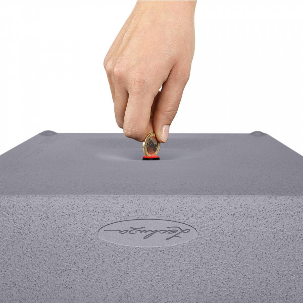 Фото - Вазон Lechuza Canto Stone High 30 серый камень 13600