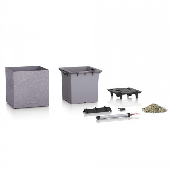 Фото - Вазон Lechuza Canto Stone Low 30 серый камень 13700