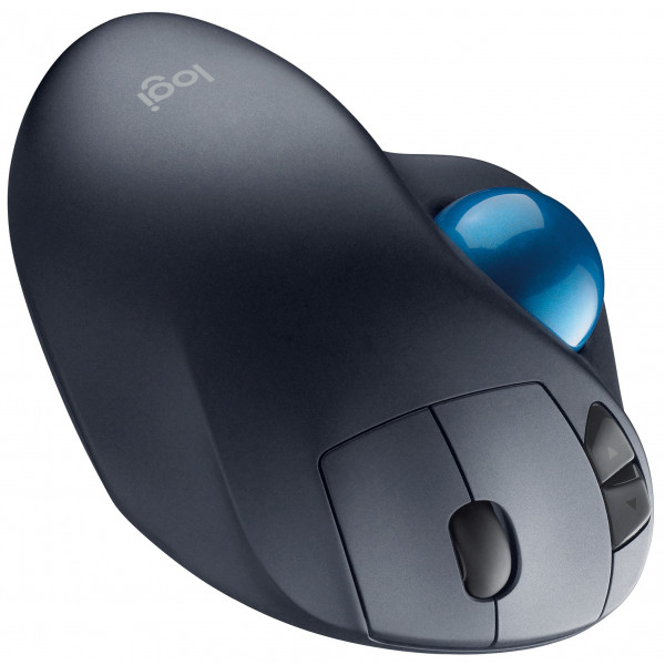 Фото - Мышь беспроводная Logitech Trackball M570 USB Silver/Blue (910-001882)