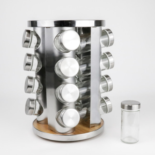 Фото - Набор емкостей для специй и приправ Love You Home на подставке, крутящейся 16 ед. (61032)