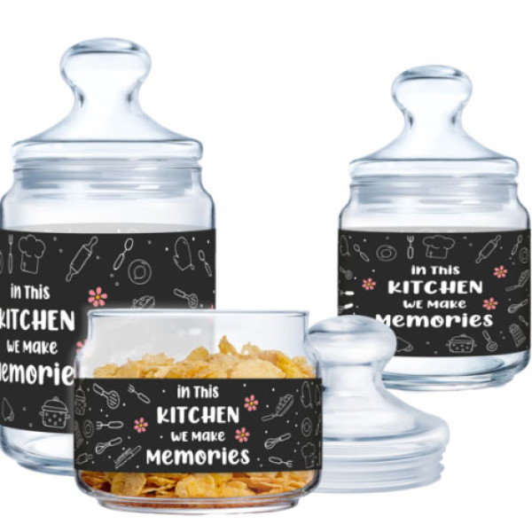 Фото - Набор емкостей для сыпучих Luminarc CLUB KITCHEN MEMORIES 3х0.5, 0.75, 1 л (X1073) Фото - Набор емкостей для сыпучих Luminarc CLUB KITCHEN MEMORIES 3х0.5, 0.75, 1 л (X1073)