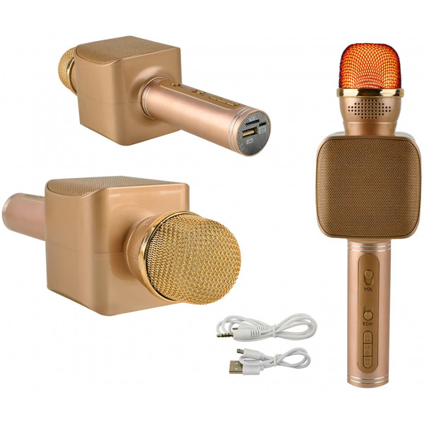 Фото - Микрофон вокальный беспроводной Magic Karaoke YS-68 Gold