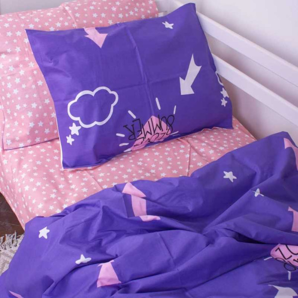 Фото - Комплект постельного белья детский MirSon 143х210 см Kids Time №137 Nina 2 Бязь (2200007074778)