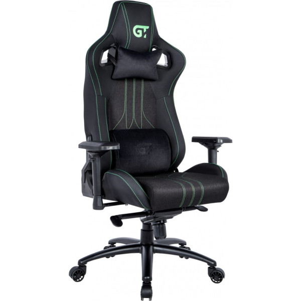 Фото - Кресло для геймеров GT Racer X-8006 Fabric Black/Green Фото - Кресло для геймеров GT Racer X-8006 Fabric Black/Green