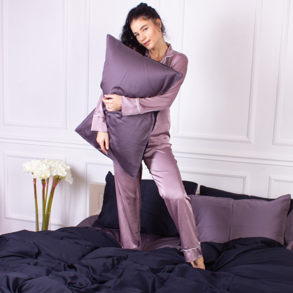 Фото - Комплект постельного белья MirSon Сатин Lupine 3820+0240 143х210 см (2200000687180)