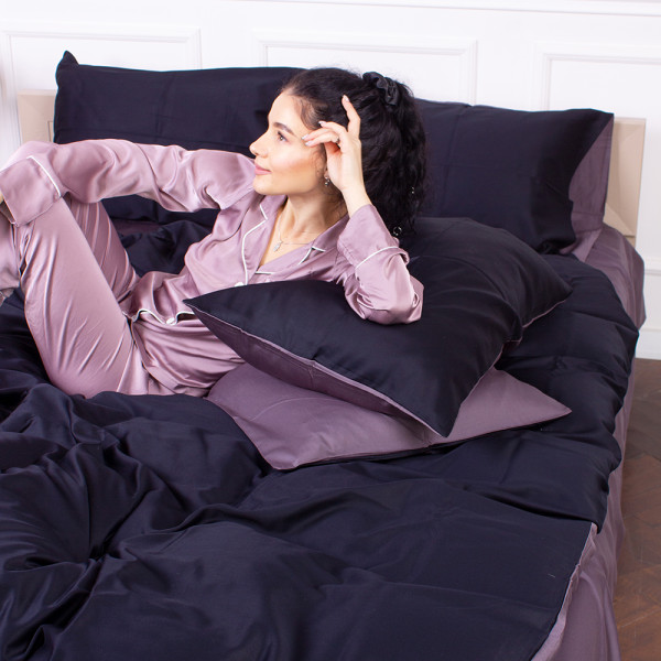 Фото - Комплект постельного белья MirSon Сатин Lupine 3820+0240 143х210 см (2200000687180)