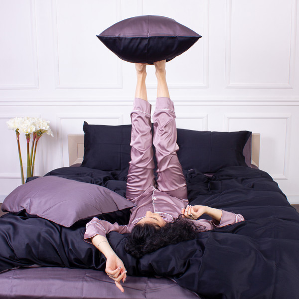 Фото - Комплект постельного белья MirSon Сатин Lupine 3820+0240 143х210 см (2200000687180)