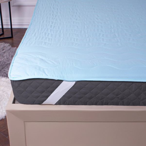 Фото - Наматрасник MirSon Eco Light №1719 Cotton Blue 150x200 см (2200002889704)