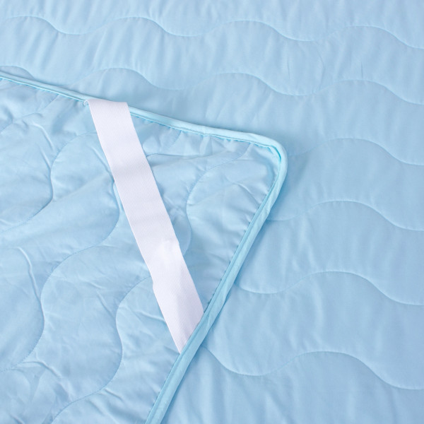 Фото - Наматрасник MirSon Eco Light №1716 Wool Blue 150x200 см (2200002889100)