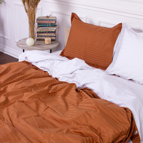 Фото - Комплект постельного белья детский MirSon Satin Stripe 30-0005 + 30-0001 Batul 110х140 (2200005246368)