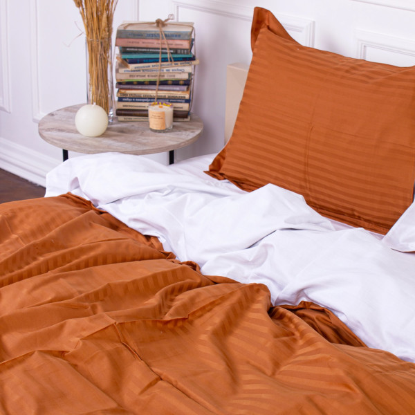 Фото - Комплект постельного белья детский MirSon Satin Stripe 30-0005 + 30-0001 Batul 110х140 (2200005246368)