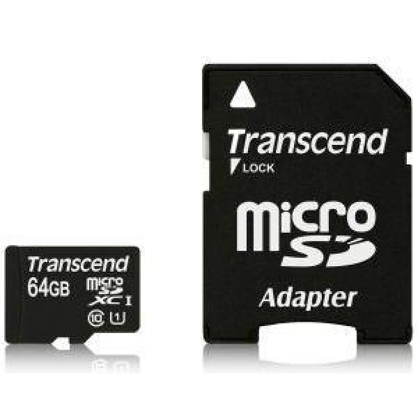 Фото - Карта памяти Transcend microSDXC 64GB 10 UHS-I Premium+adapter (TS64GUSDU1)