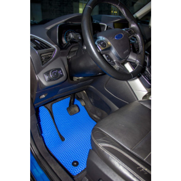Фото - Коврики ворсовые в салон авто EVAtech Standard для Ford C-Max (C344) (2 clips) 2010-2019 2 поколение Minivan EU черный кант FD12377C5FC2VEB
