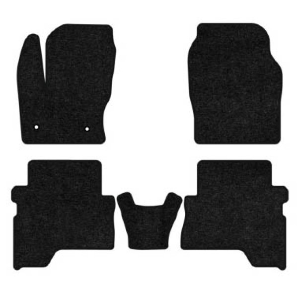 Фото - Коврики ворсовые в салон авто EVAtech Standard для Ford C-Max (C344) (2 clips) 2010-2019 2 поколение Minivan EU черный кант FD12377C5FC2VEB