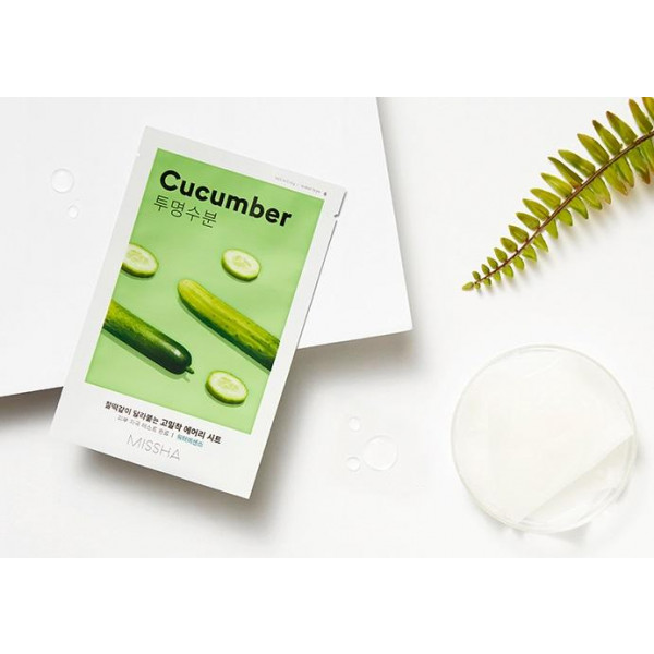 Фото - Маска для лица Missha Airy Fit Sheet Mask Cucumber 19 г (8809581454712)