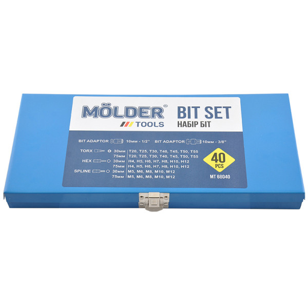 Фото - Набор бит для отвертки Molder CR-V 40 шт. (MT68040)