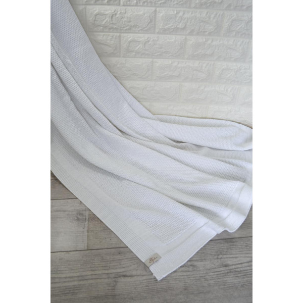 Фото - Плед полуторный Прованс MONO White 140х180 см (014579)