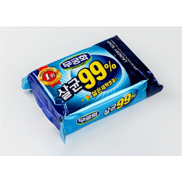 Фото - Мыло хозяйственное Mukungwha 99% антибактериальное 230г