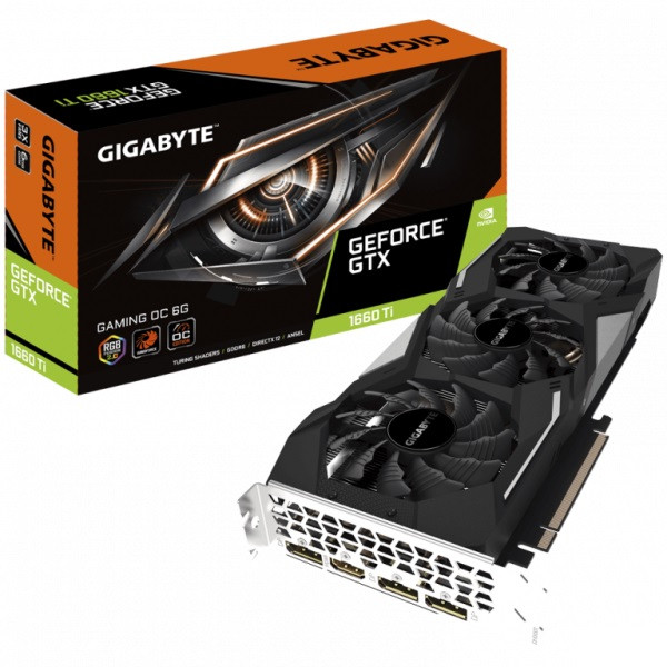 Фото - Видеокарта Gigabyte GeForce GTX 1660 Ti Gaming OC 6Gb DDR6 192bit (GV-N166TGAMING OC-6GD)