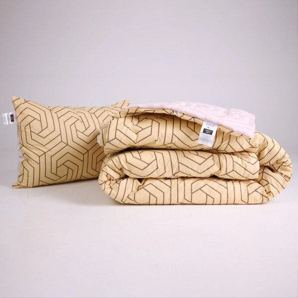 Фото - Одеяло зимнее двуспальное евро MirSon шелковое №3005 Сolor Fun Line Geometry (2200004831718)