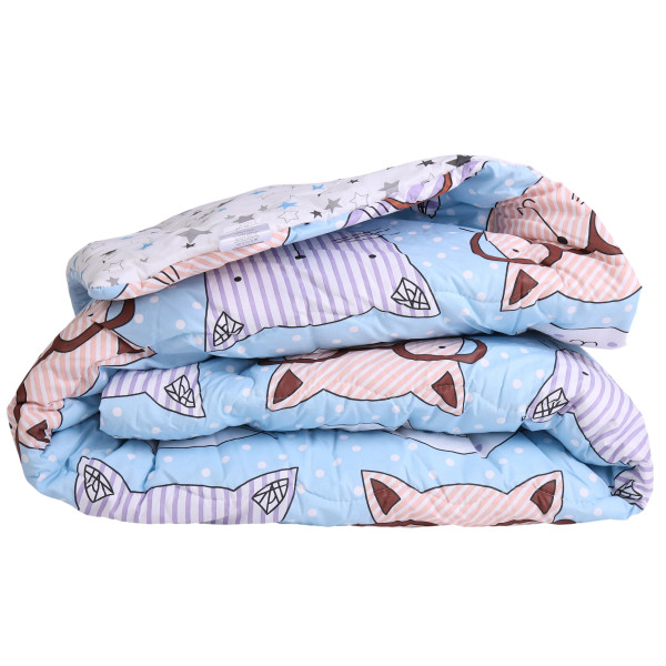 Фото - Одеяло зимнее полуторное MirSon шелковое №3004 Сolor Fun Line Whales (2200004831640)