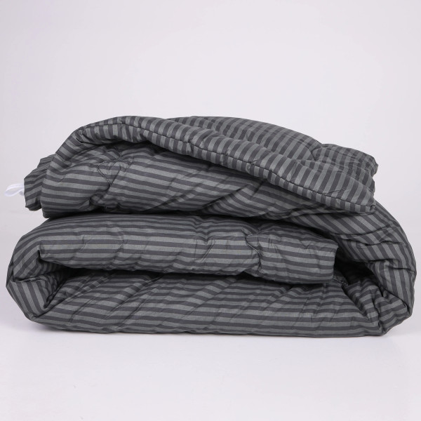 Фото - Одеяло детское демисезонное MirSon антиаллергенное №146 Сolor Fun Line 17-0611 Stripe Black Eco-Soft 110х140 + нав 2 шт. (2200010850703)