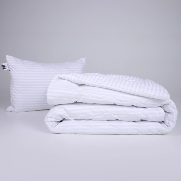 Фото - Одеяло детское демисезонное MirSon Шелковая №194 Сolor Fun Line 17-0605 Stripe White Silk 110х140 см +нав 2 шт. (2200010857474)