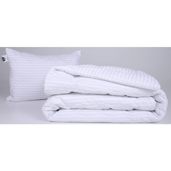 Фото - Одеяло детское демисезонное MirSon антиаллергенное №170 Сolor Fun Line 17-0605 Stripe White EcoSilk 110х140 + нав 2 шт. (2200010850734)