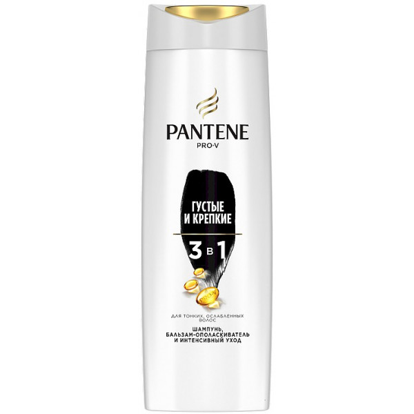 Фото - Шампунь женский Pantene 3в1 Густые и Крепкие 360мл Фото - Шампунь женский Pantene 3в1 Густые и Крепкие 360мл