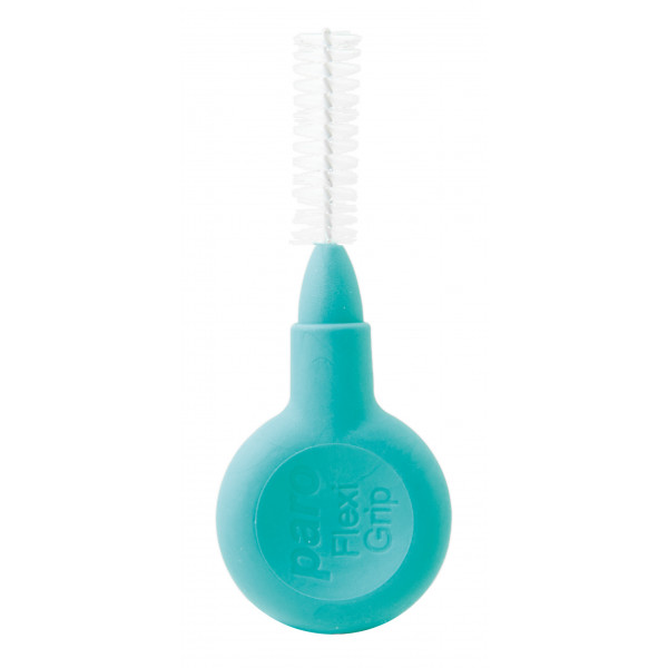 Фото - Ершик межзубный Paro Swiss paro flexi grip, средний, зеленый, цилиндрический, 5 мм, 4 шт (7.1075)
