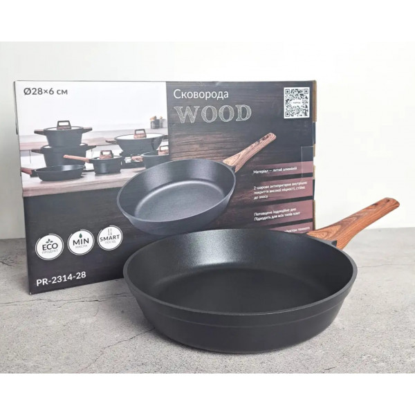 Фото - Сковорода универсальная Pepper Wood 28 см (PR-2314-28)