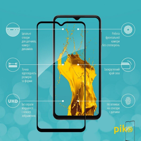 Фото - Защитное стекло для смартфона Piko Full Glue for Samsung A13 (1283126519079)