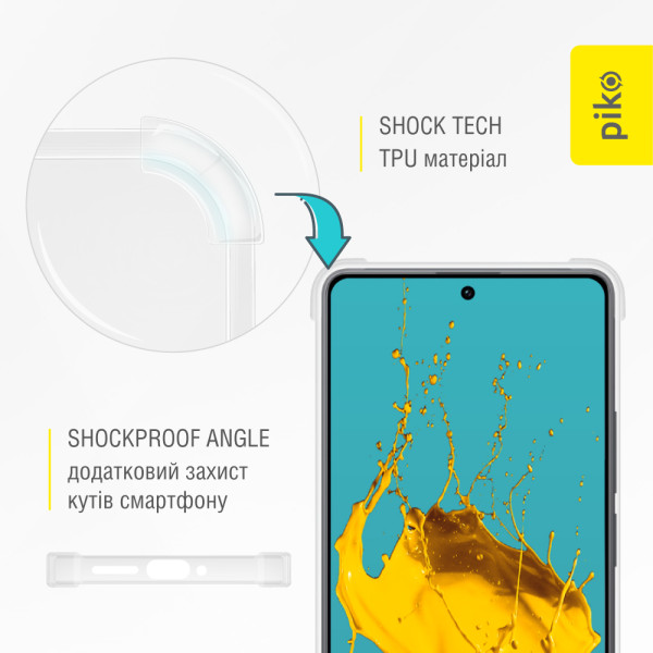 Фото - Чехол для смартфона Piko TPU Shockproof for Xiaomi Redmi Note 14S 4G светлый (1283126626425)