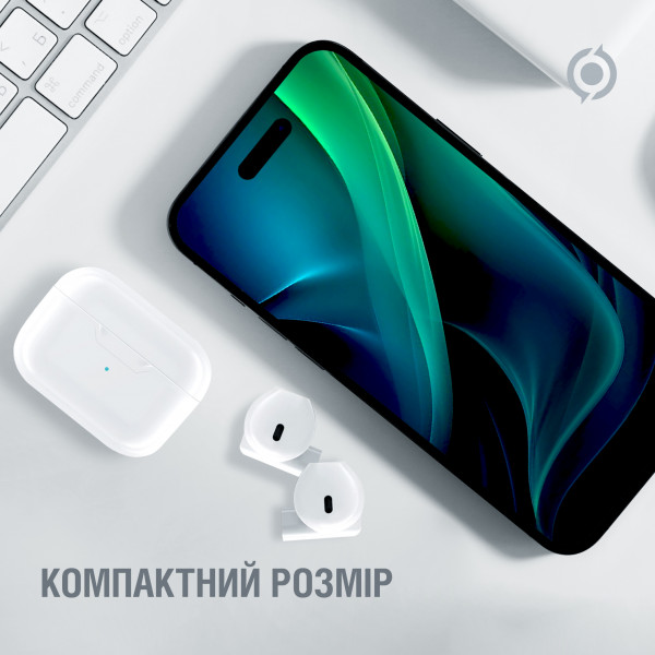 Фото - Наушники вкладыши беспроводные TWS Piko MiniJack White (1283126583407)