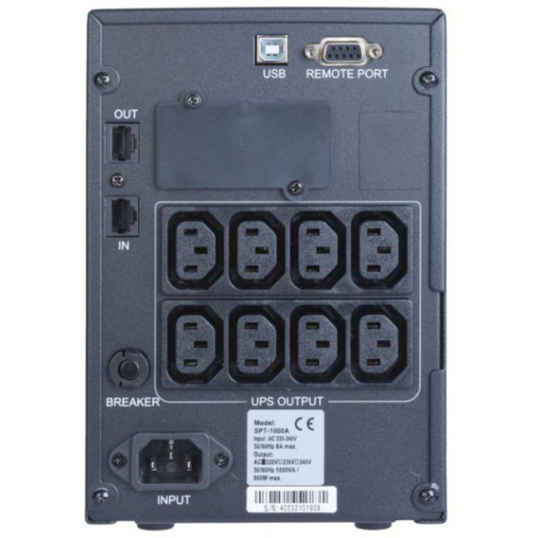 Фото - Источник бесперебойного питания Powercom SPT-1000-II LCD