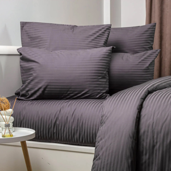 Фото - Комплект постельного белья ТЕП СТРАЙП САТИН PREMIUM Graphite (2-04800_34074)