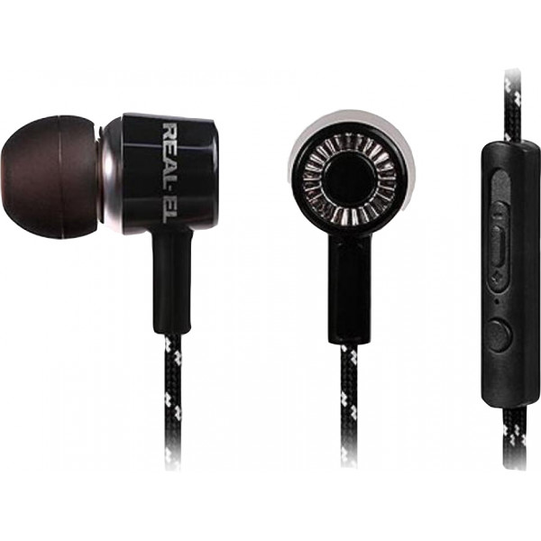 Фото - Наушники вкладыши REAL-EL Z-1755 Black-White