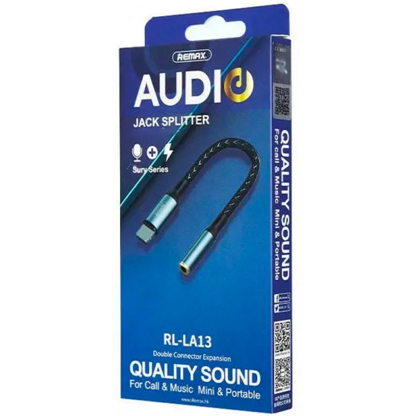 Фото - Переходник аудио Remax Jack 3.5AUX -USB C Sury (RL-LA13a)