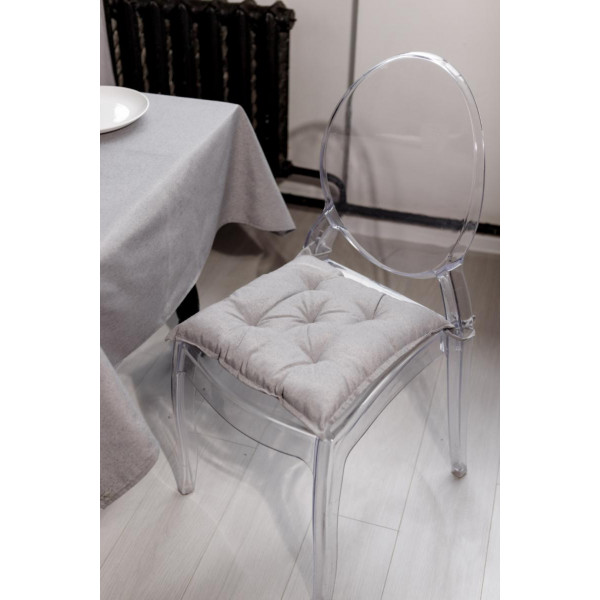 Фото - Подушка для стула Прованс RINO серая 40х40 см (037223)