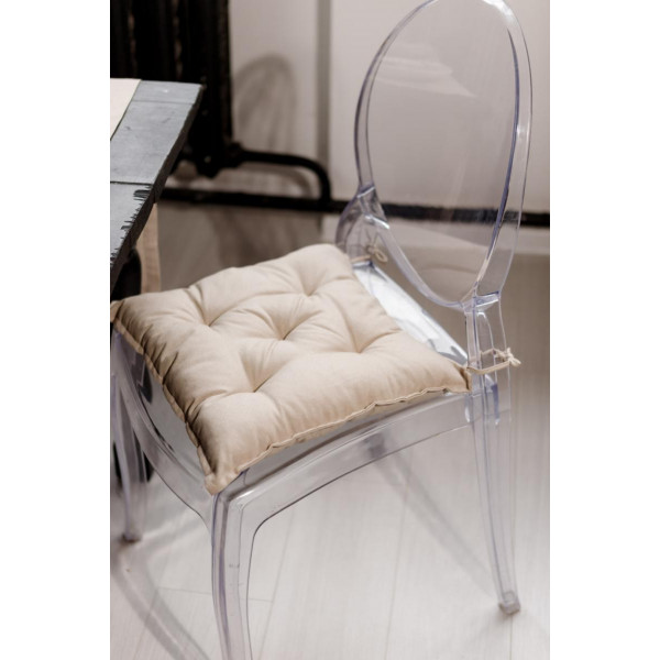 Фото - Подушка для стула Прованс RINO бежевая 40х40 см (038560)