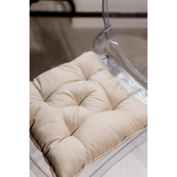 Фото - Подушка для стула Прованс RINO бежевая 40х40 см (038560)