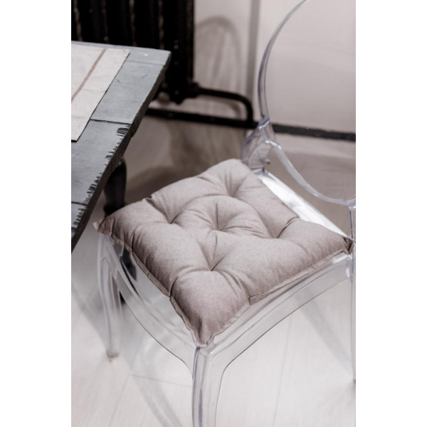 Фото - Подушка для стула Прованс RINO коричневая 40х40 см (038562)