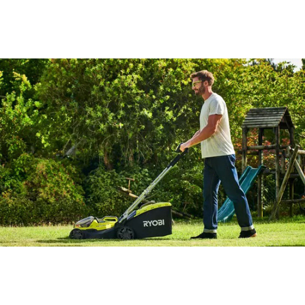 Фото - Газонокосилка аккумуляторная Ryobi ONE+ Hybrid RY18LMH37A-250