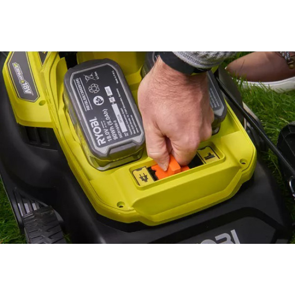 Фото - Газонокосилка аккумуляторная Ryobi ONE+ Hybrid RY18LMH37A-250
