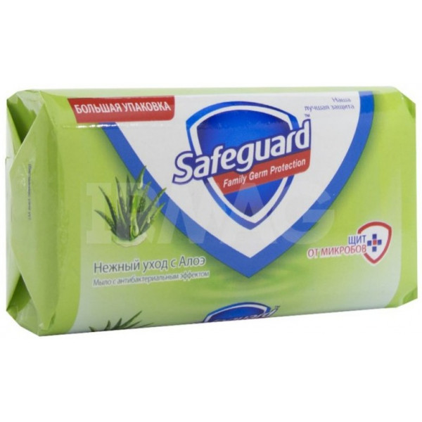 Фото - Твердое мыло Safeguard Нежный уход с Алоэ 125г