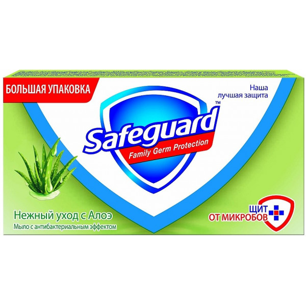 Фото - Твердое мыло Safeguard Нежный уход с Алоэ 125г